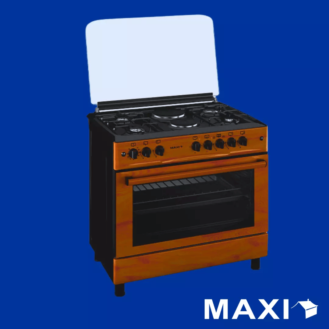 Maxi Gas Cooker 60x90 CM (4+2) Burners Wood MAXI60X90P-4-2-WD