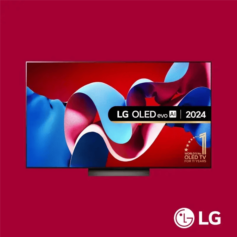 LG TV 77 Inch OLED C4 4K Smart with AI Magic remote LGTV77C46LA