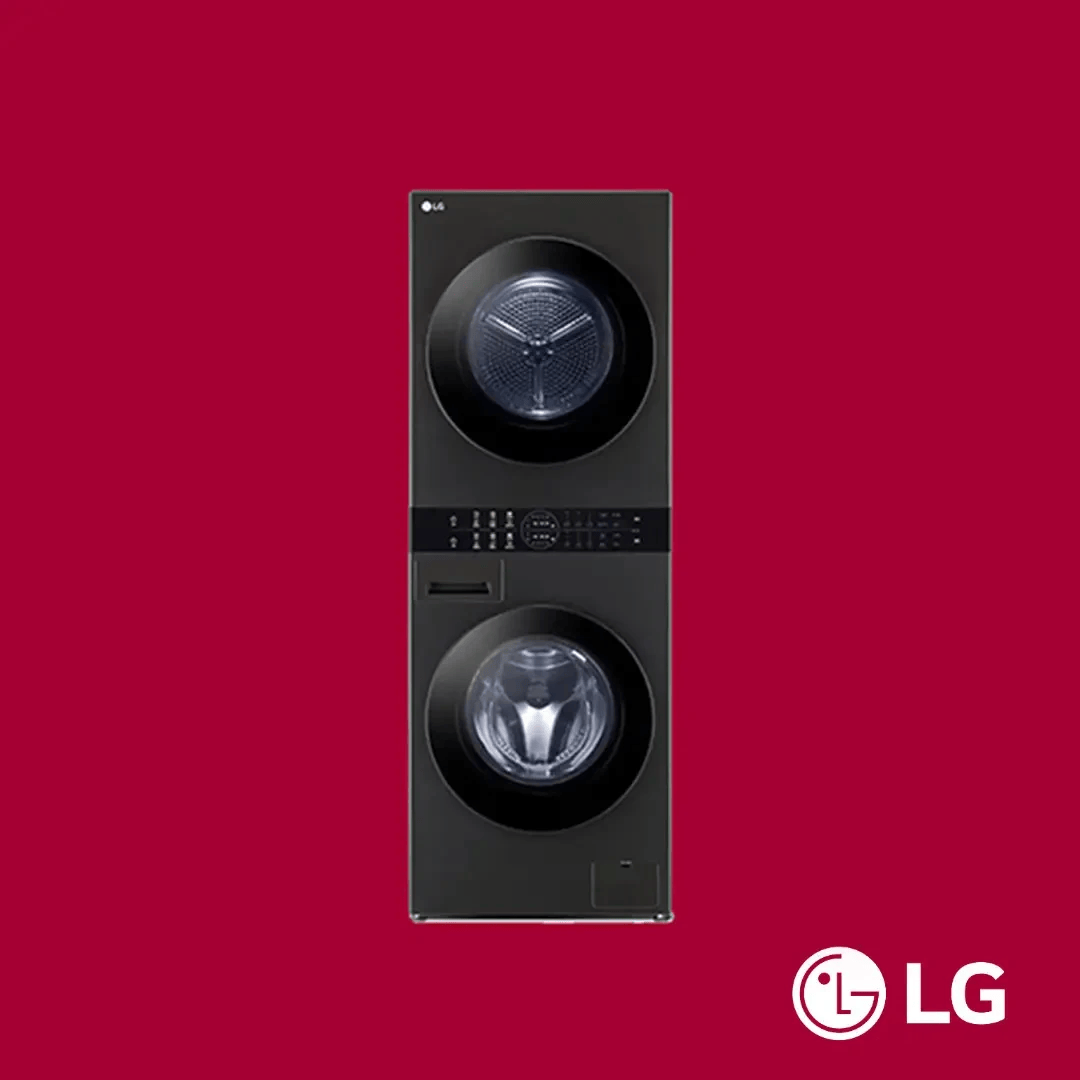 LG Front Load Wash Tower Wash & Dry 13/10KG (WT1310RH) Washing Machine LGWM1310RH-WT