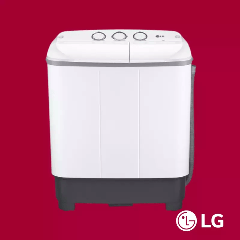LG Top Load Twin Tub 6KG (WP-710RD) Washing Machine LGWM710RD-WP