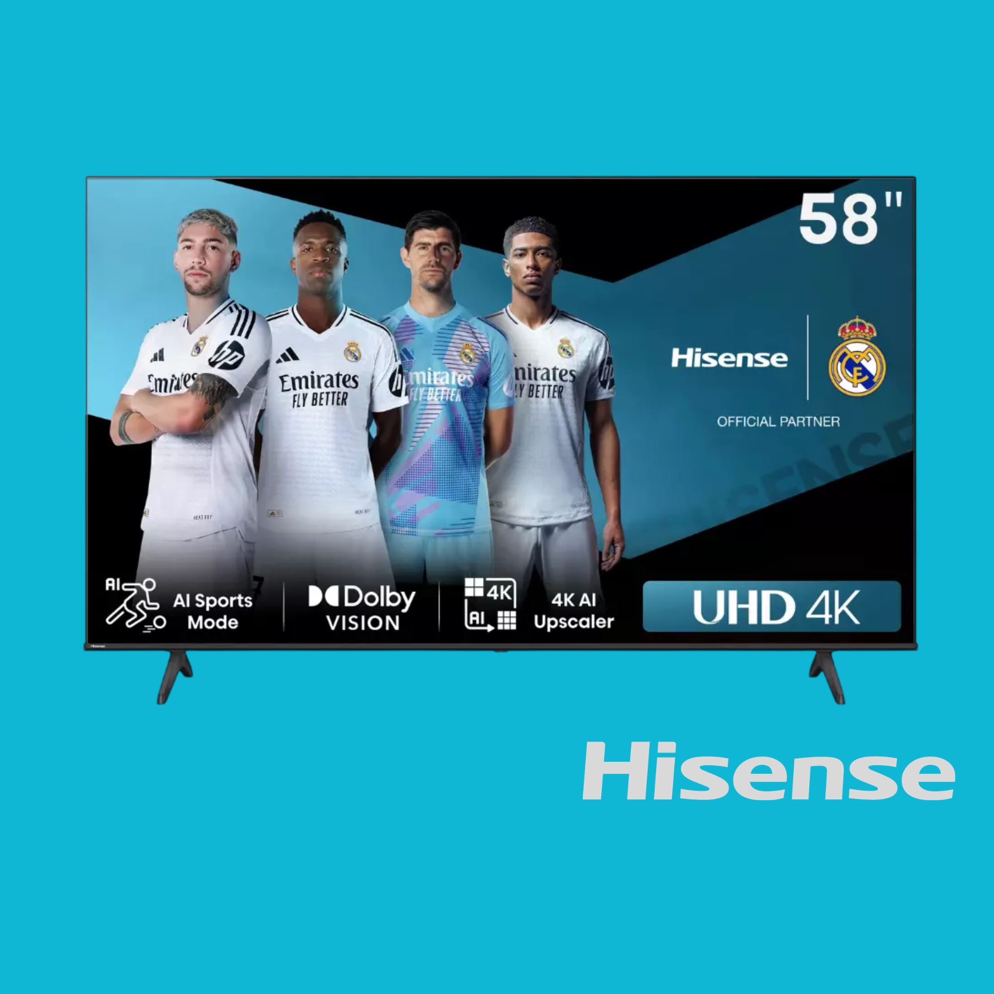 Hisense Television UHD 58 Inch A6N 4K Smart HISTV58A6N
